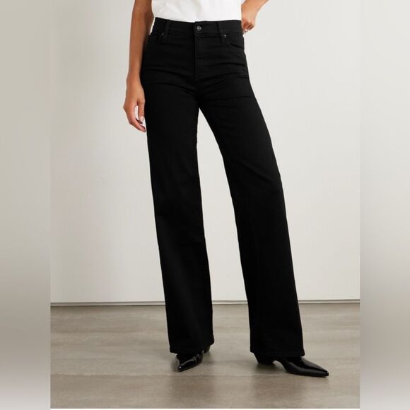 NWT FRAME Le Slim Palazzo in Black - Picture 6 of 16